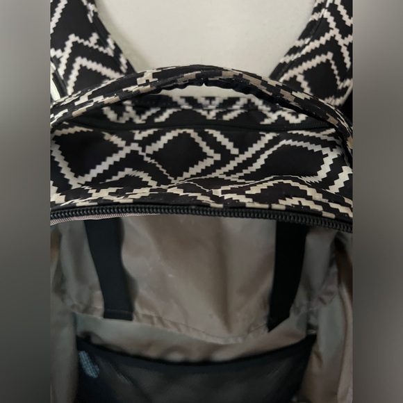 JUJUBE Be Right Back Diaper Bag Backpack - My Empress Black & White - Picture 14 of 16